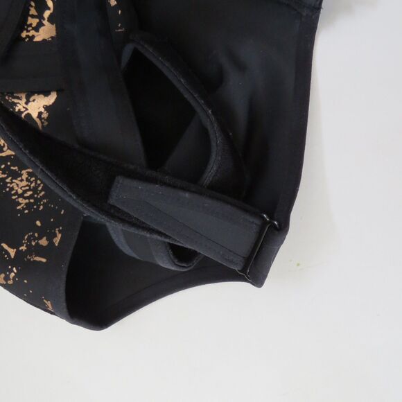 SHEFIT Flex Sports Bra Zip Up Front Black/Rose Gold   5Luxe (5X)  EUC - Picture 9 of 9